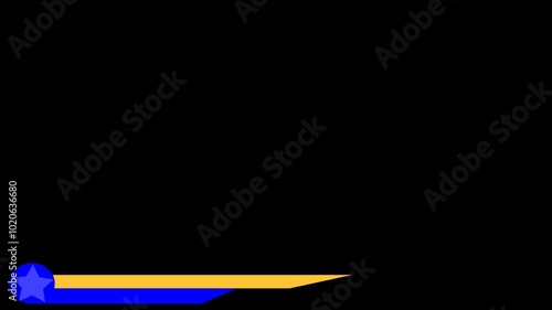Live Streaming Broadcast icon with two blank boxes sliding without background