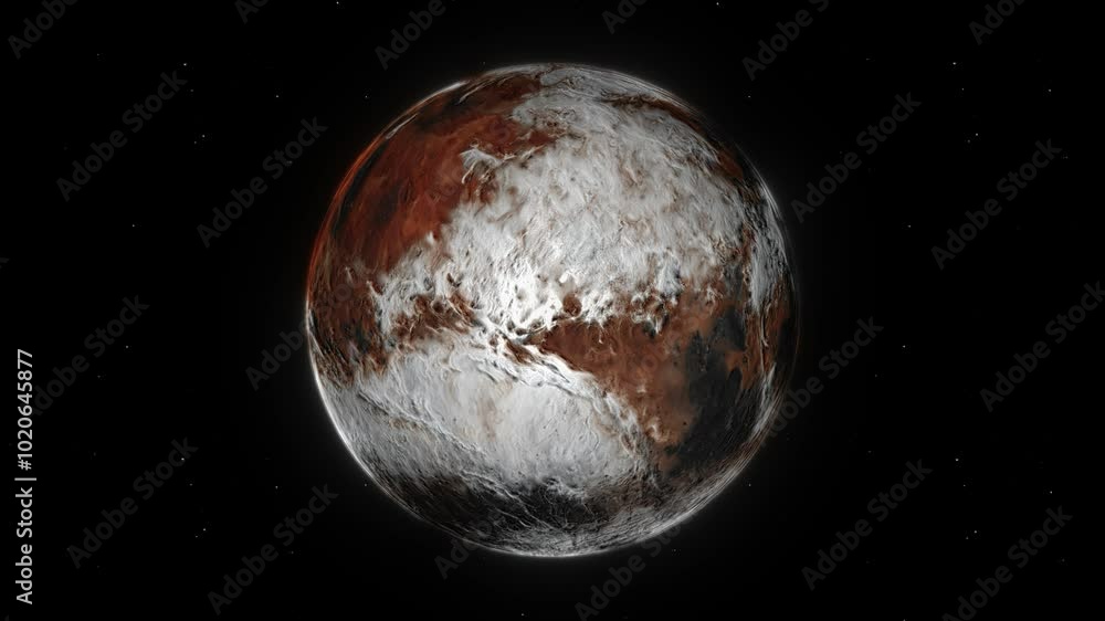 Sand Snow and Carbon Exoplanet Seamless Loop Sand Snow and Carbon Exoplanet Seamless Loop