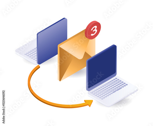 Send email between computers technology