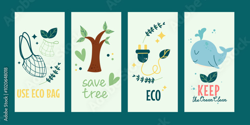 Social media instagram stories eco friendly
