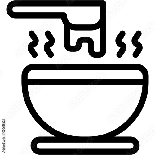 Vector Icon Soup, Italian, Food And Restaurant, Gastronomy, Ribollita