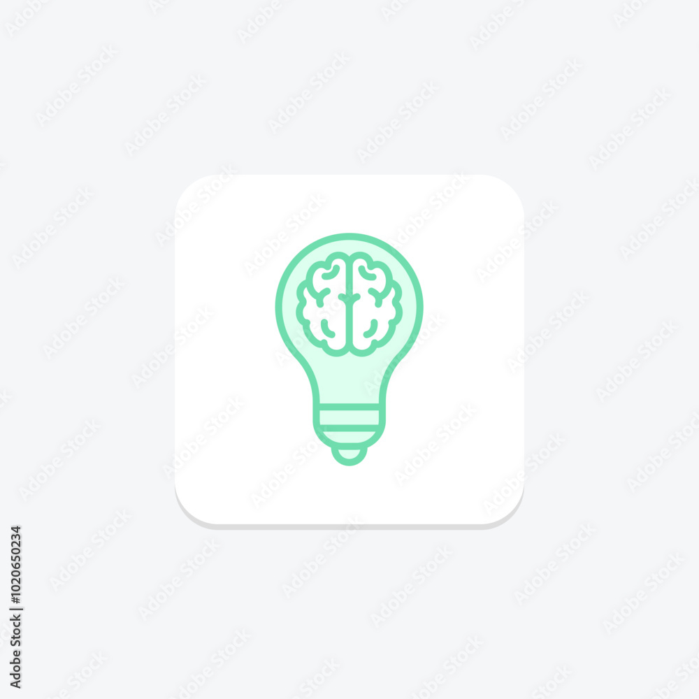 Idea Generation duotone line icon , vector, pixel perfect, illustrator file Idea Generation duotone line icon , vector, pixel perfect, illustrator file