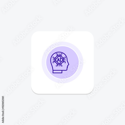 Cybernetics color circle icon , vector, pixel perfect, illustrator file