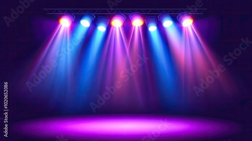 Colorful Stage Lights with Dramatic Effect