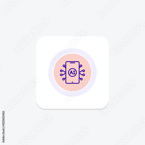 Ai Application color circle icon , vector, pixel perfect, illustrator file