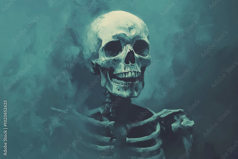 Spooky and Foggy Human Skeleton Spooky and Foggy Human Skeleton