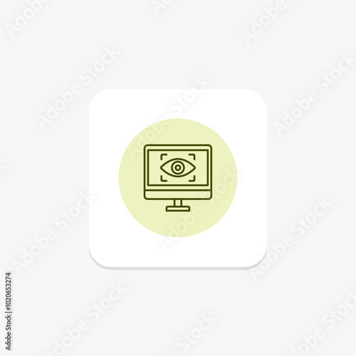 Computer Vision pentaglow  , vector, pixel perfect, illustrator file