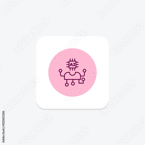 Virtual Assistant pentaglow  , vector, pixel perfect, illustrator file