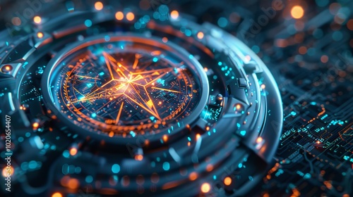 Wallpaper Mural The digital compass: A strategic explorer for businesses, Vision crisis, Mission path, Agency creative, Digital strategy, Market decision, Achievement strategy, Financial stock, Company vision Torontodigital.ca