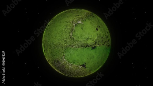 Green Toxic Swamp Exoplanet Seamless Loop photo