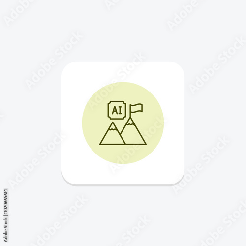 Ai Milestone pentaglow  , vector, pixel perfect, illustrator file