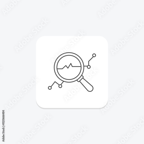 Anomaly Detection thinline icon , vector, pixel perfect, illustrator file
