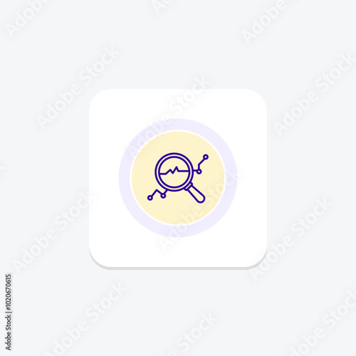 Anomaly Detection color circle icon , vector, pixel perfect, illustrator file