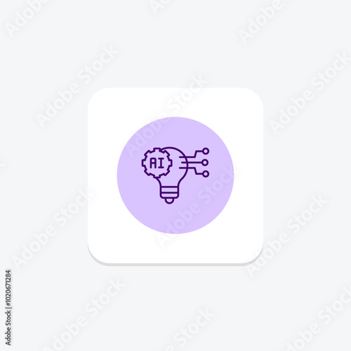 Ai Driven Innovation pentaglow  , vector, pixel perfect, illustrator file