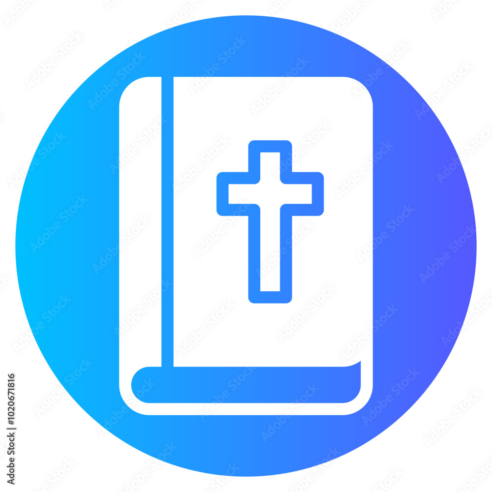 Fototapeta premium bible gradient icon