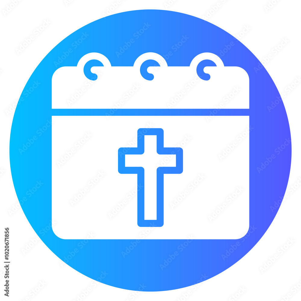 Obraz premium calendar gradient icon