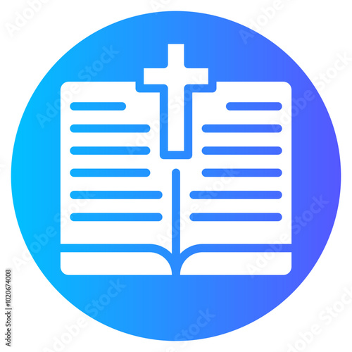holy bible gradient icon