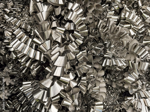 Inconel turnings ready to be recycled for its nickel content photo