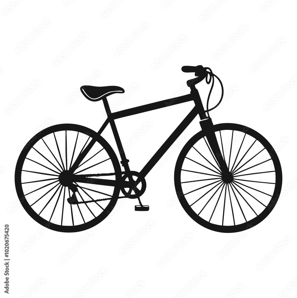 hand-drawn-bicycle-silhouette-black and white hand-drawn-bicycle-silhouette-black and white