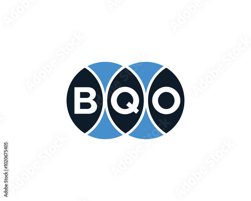 BQO logo design vector template. BQO