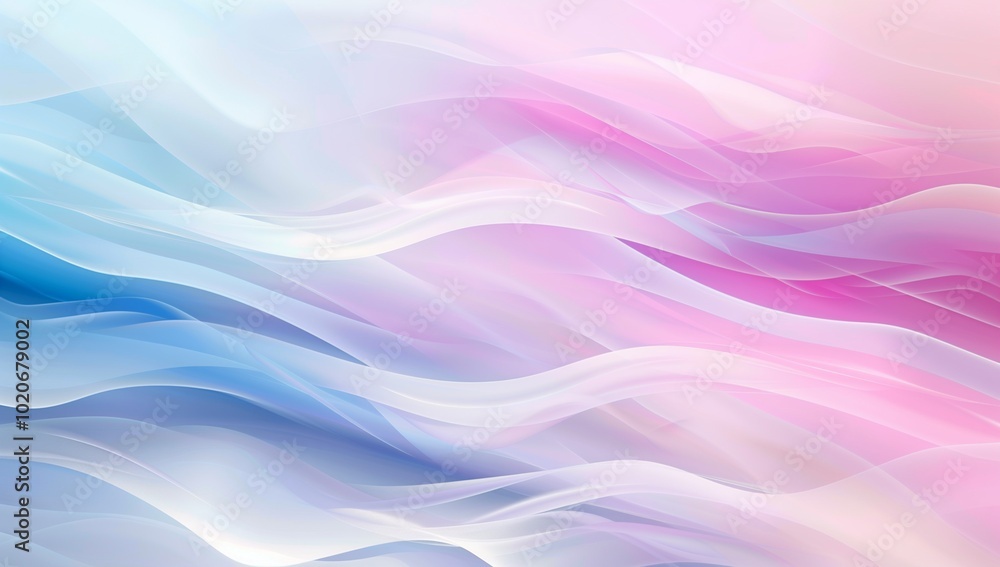 Abstract background with pastel colors, waves, and soft lines in light pink, blue, and white. Abstract background with pastel colors, waves, and soft lines in light pink, blue, and white.