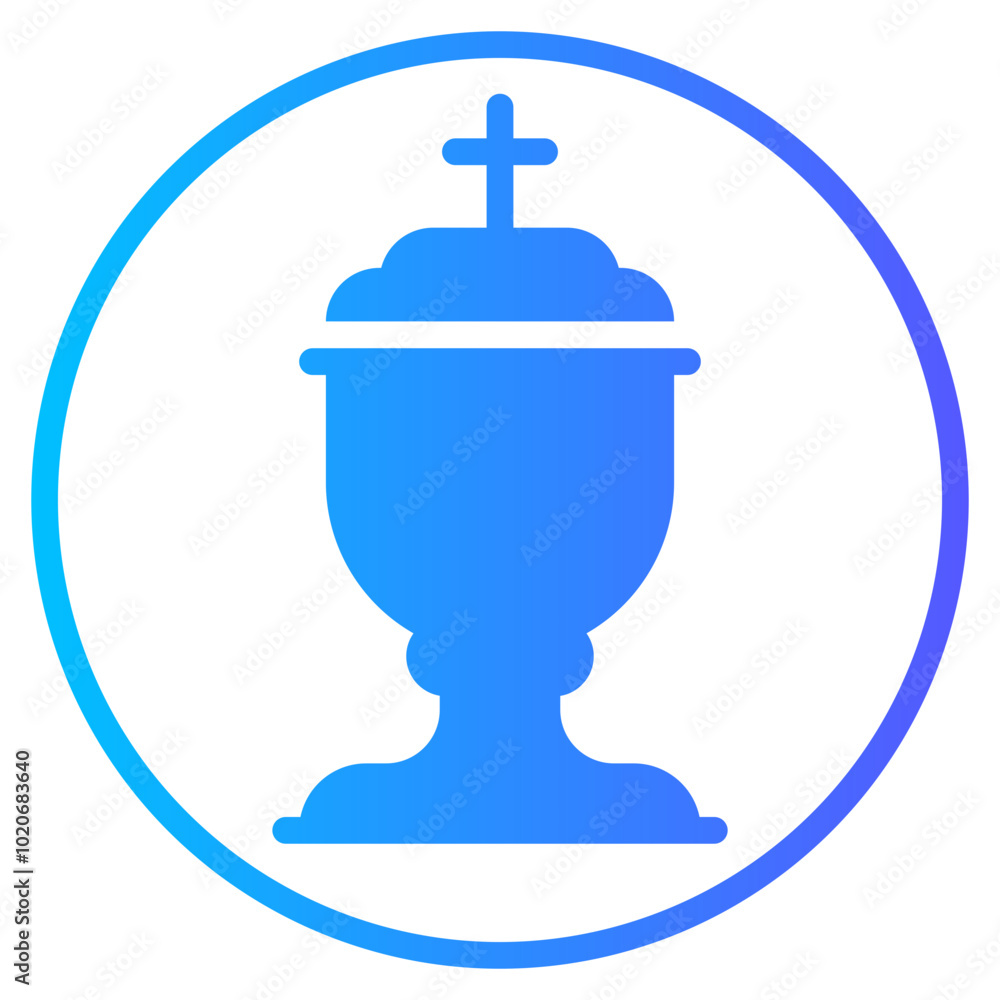 holy chalice gradient icon holy chalice gradient icon