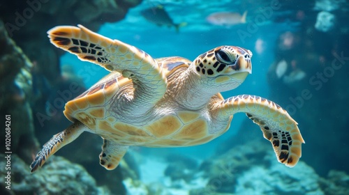 turtle swimming in water