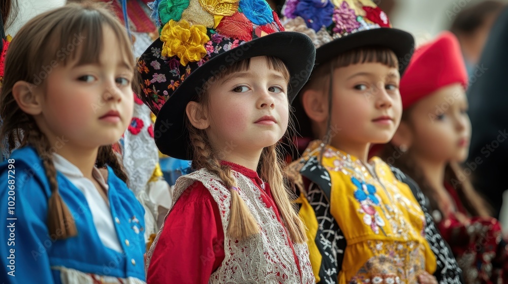 Children in Traditional Attire