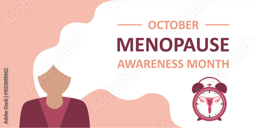 menopause awareness month female health concept vector illustration