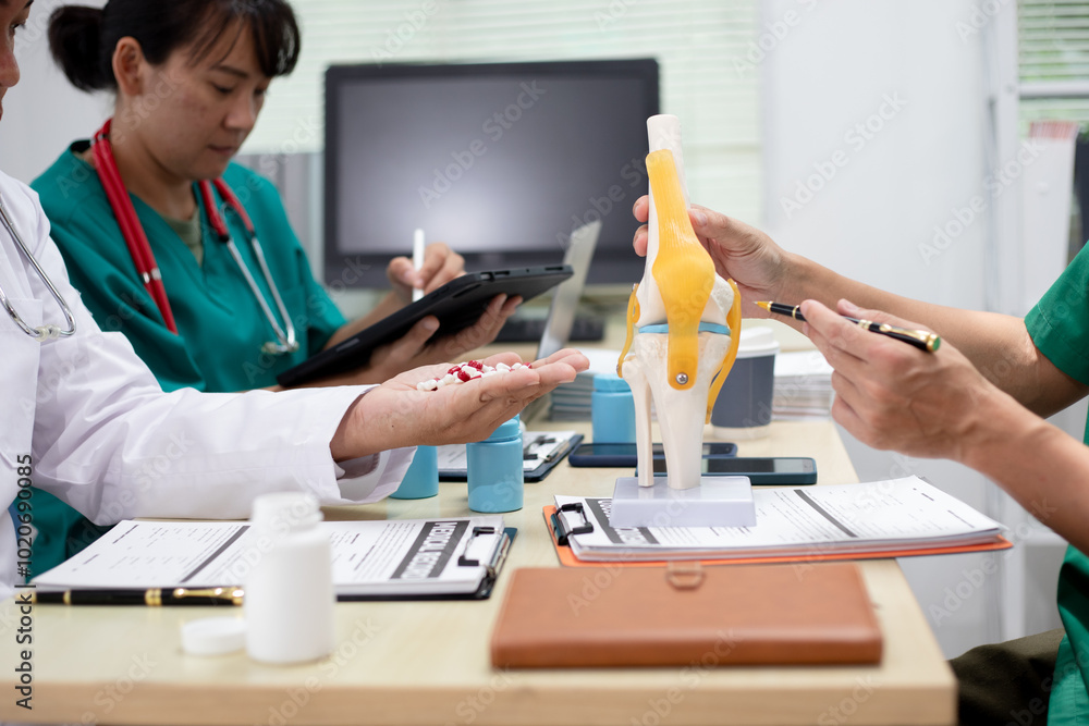 Businessman shaking hands with doctor in conference room Doctor and pharmacist shaking hands in medical office Salesman with new medicines shaking hands in hospital with medical team Businessman shaking hands with doctor in conference room Doctor and pharmacist shaking hands in medical office Salesman with new medicines shaking hands in hospital with medical team