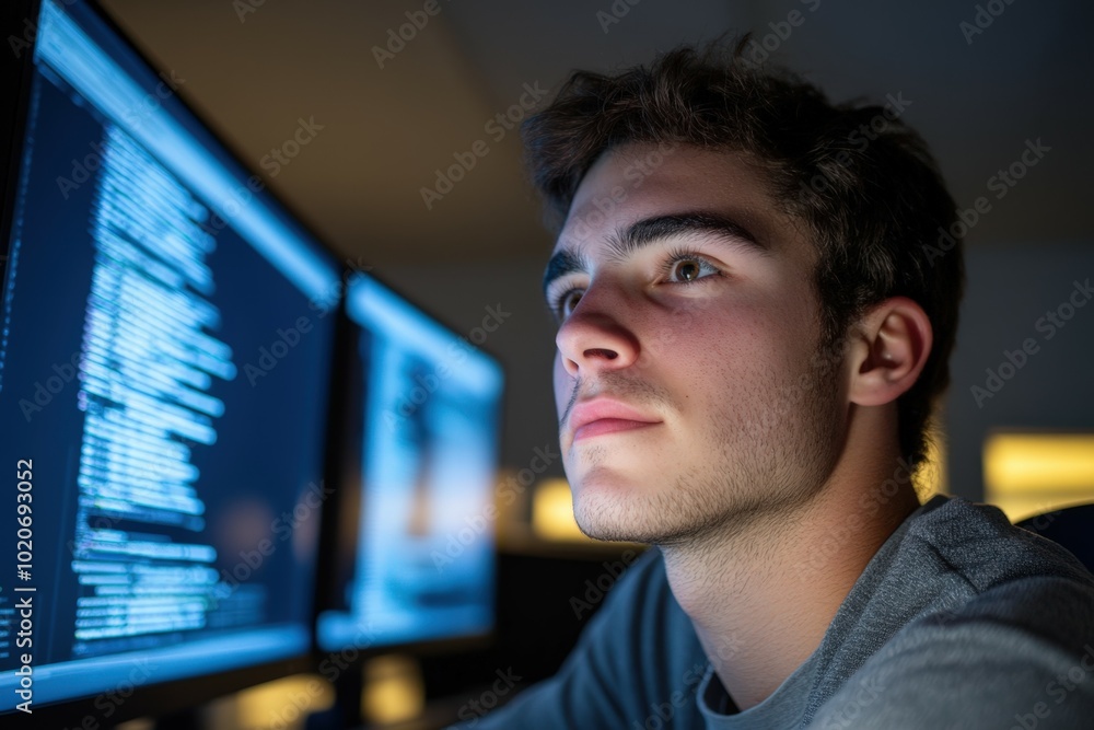 businessman working on pc businessman working on pc
