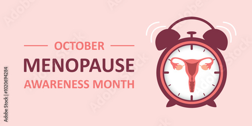 menopause awareness month female health concept vector illustration