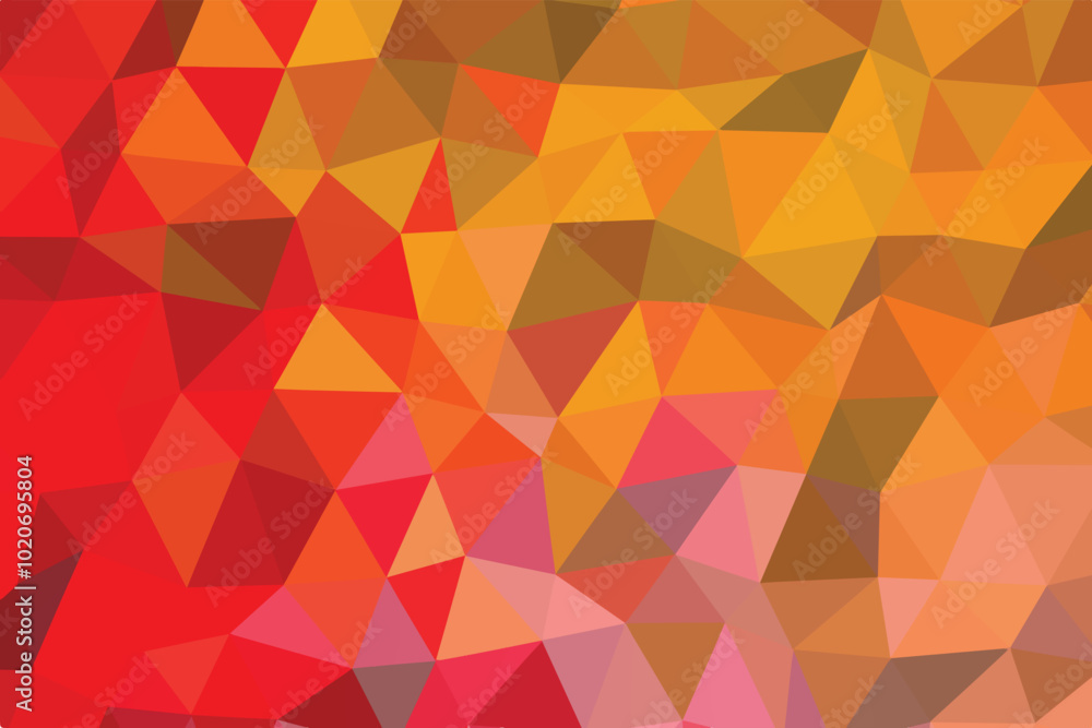Dark red, yellow, and pink triangle mosaic template. Glitter abstract illustration with an elegant design. A completely new design for your business. Dark red, yellow, and pink triangle mosaic template. Glitter abstract illustration with an elegant design. A completely new design for your business.