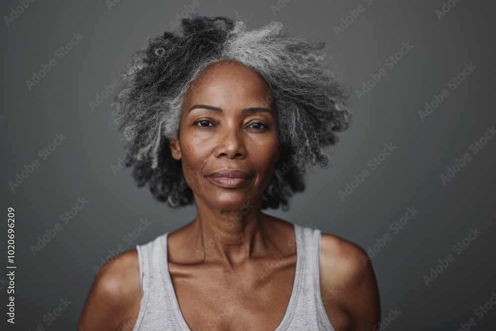 Studio portrait of a elegant senior black woman Studio portrait of a elegant senior black woman