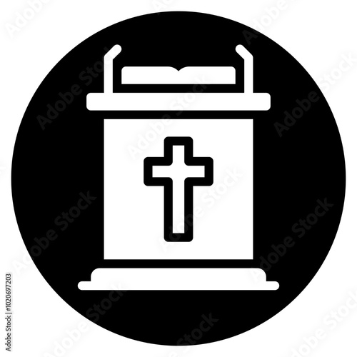 sermon glyph icon