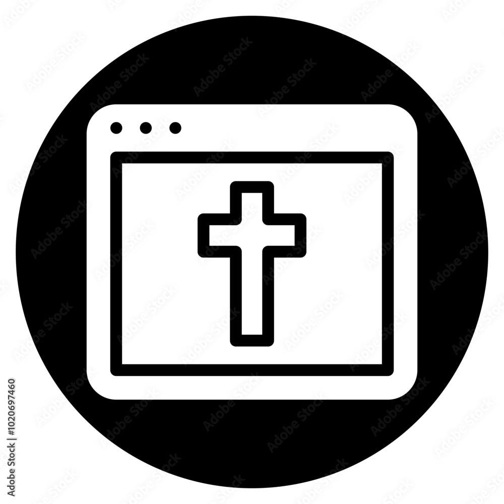 Obraz premium web glyph icon