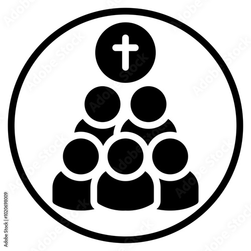 congregation glyph icon