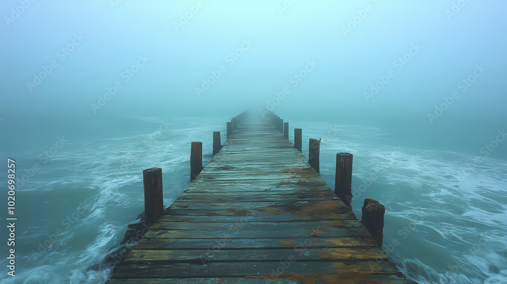 Fototapeta premium The longest fishing pier you've ever seen
