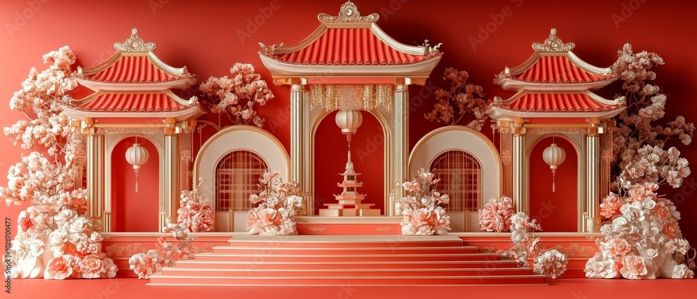 Chinese Temple Cutouts, Artistic Decorations Chinese Temple Cutouts, Artistic Decorations