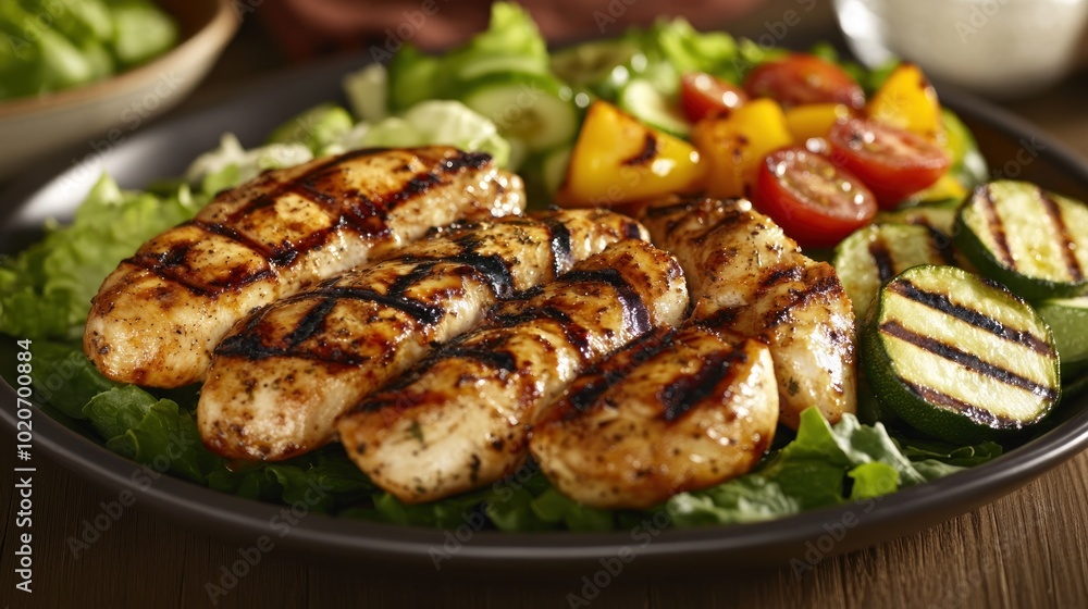 Grilled Chicken and Vegetable Salad Grilled Chicken and Vegetable Salad