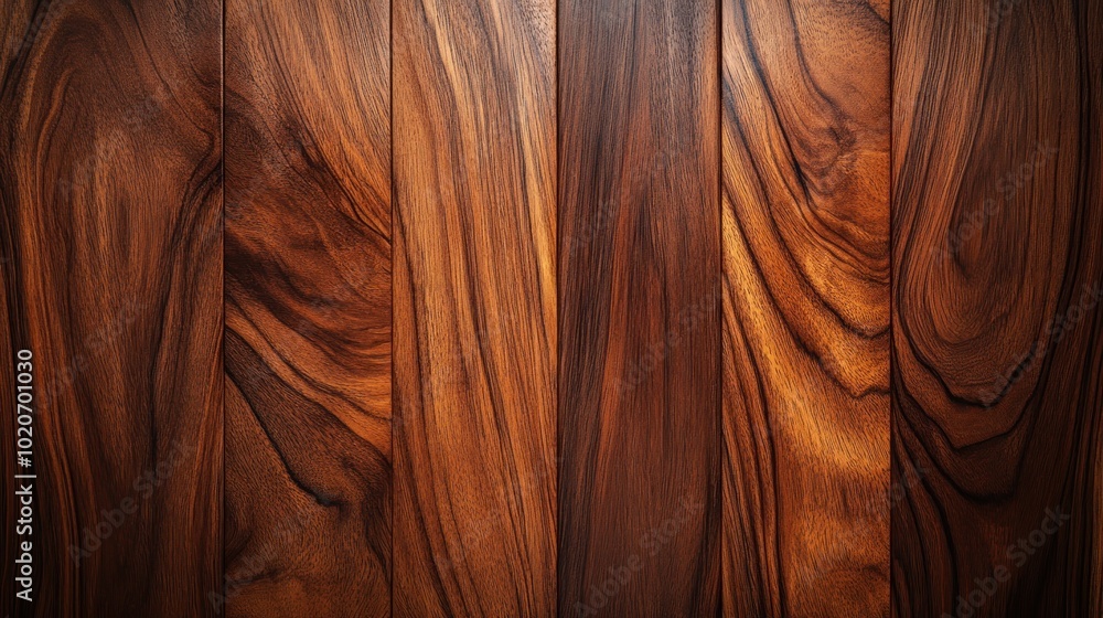 Obraz premium Dark Wood Texture Background, Polished, Smooth, Refined, Deep Grain Lines, High Resolution Image for Design and Decoration