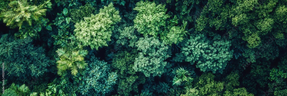 Lush Forest Canopy Patterns, Aerial perspective revealing intricate designs formed by dense tree layers in vibrant greenery Lush Forest Canopy Patterns, Aerial perspective revealing intricate designs formed by dense tree layers in vibrant greenery