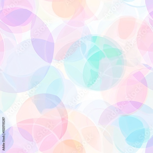 Tile image, An abstract background with a mix of soft, pastel-colored circles