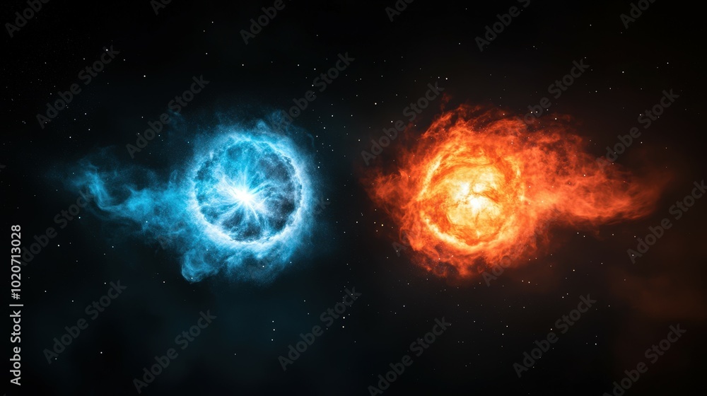 Cosmic collision of celestial bodies Cosmic collision of celestial bodies