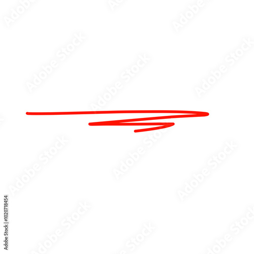 Vector  of  red underline photo