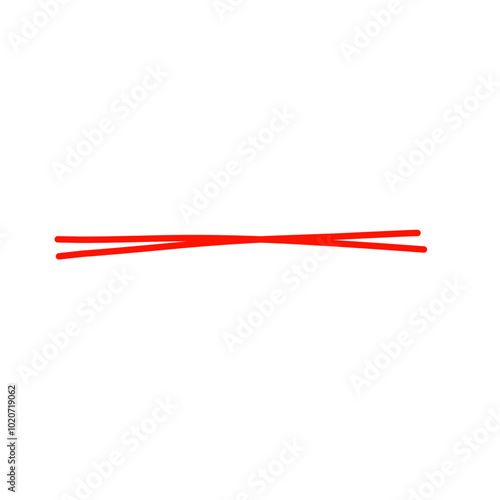 Vector of red underline