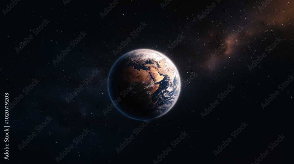 Obraz premium Stunning view of the earth from space