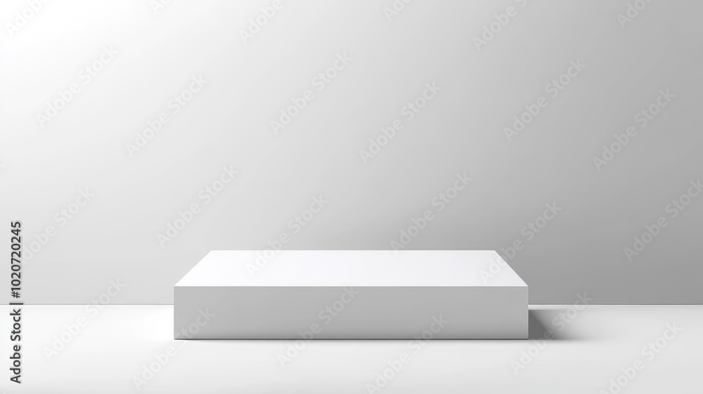 White Platform in a Minimalist Setting White Platform in a Minimalist Setting