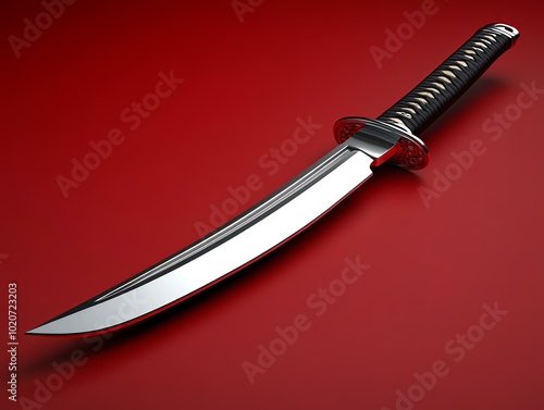 A High-Quality Katana Sword, Sharp and Elegant photo