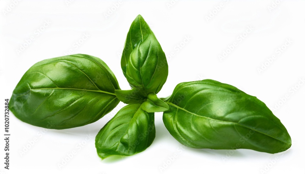 basil leaves in closeup basil leaves in closeup